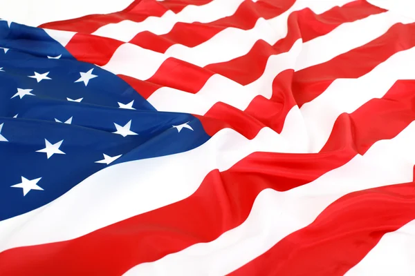 Closeup of American flag — Stockfoto