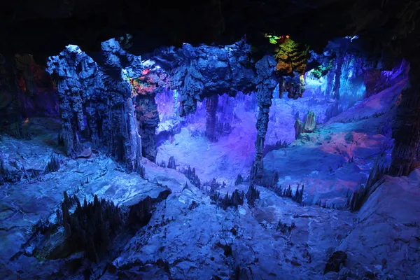 Рид флейта пещеры в guilin, Федор Гуанси, Китай — стоковое фото