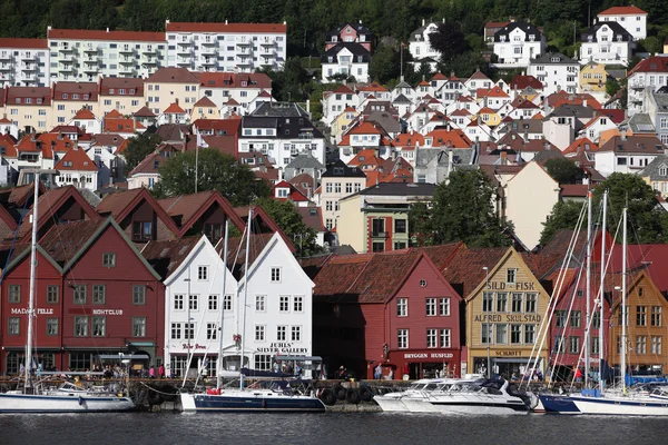 Bergen, Norge - circa: utsikt över staden circa — Stockfoto