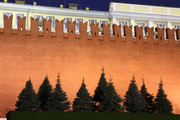 Kremlin wall and Senate in Red Square, Moscow, Russia — Stock Photo, Image