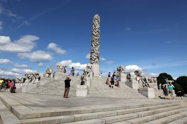 Statuen im vigeland park in oslo, norwegen — Stockfoto