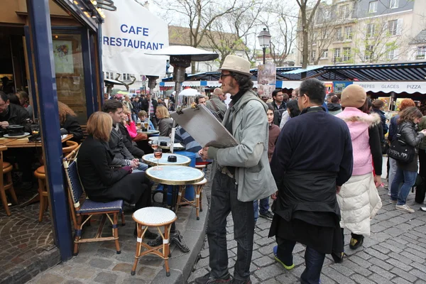 Vue du café typique de Paris — Photo