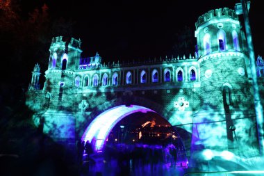 gece görüş tsaritsyno Tarih Müzesi figürlü Köprüsü