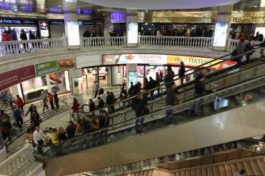 Moskova, Rusya - Ekim 5: metro alışveriş merkezi okhotny ryad