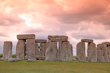 sundiwn stonehenge tarihi sitesinde. Stonehenge bir unesco worl olduğunu