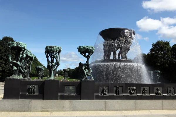 Vigeland Park Oslo heykeller — Stok fotoğraf