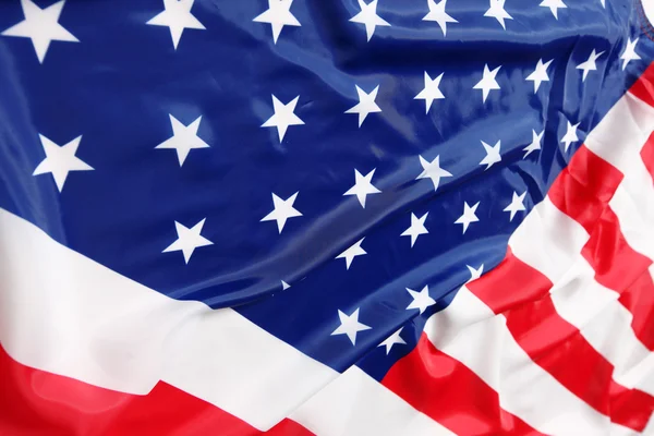 Closeup of American flag — Stockfoto