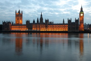 Görünüm, big Ben'e ve Parlamento evleri