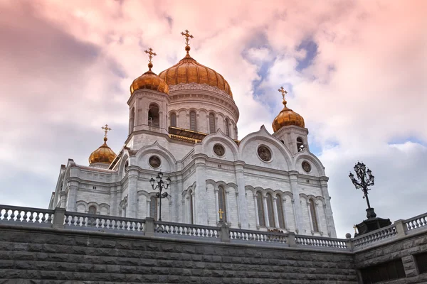 Sunset at Cathedral of Jesus Christ the Saviour — Stock Photo, Image