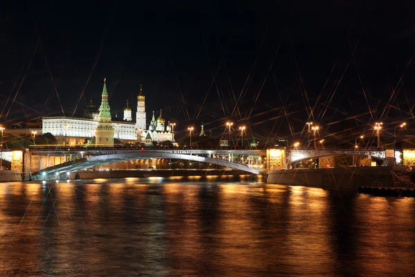 Moskova kremlin Sarayı ile kiliseler — Stok fotoğraf