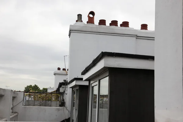 伦敦住宅的屋顶 — 图库照片