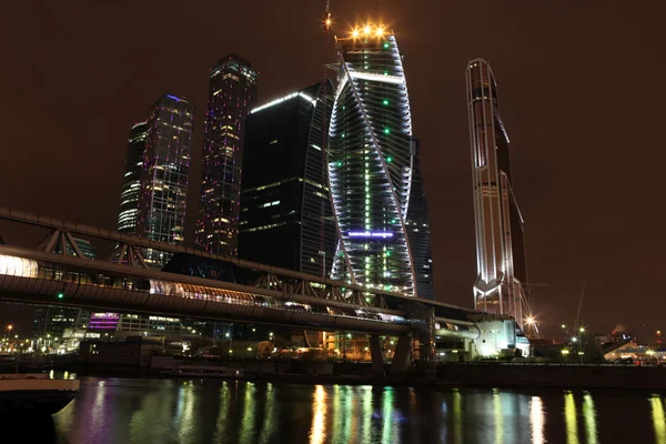 Skyscrapers City and Bagration bridge — Stock Photo, Image