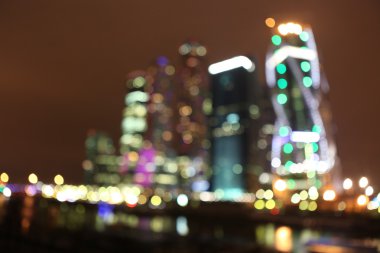 gece lambası, soyut xmas lights şehir bulanık