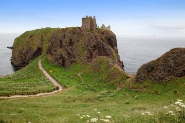 kalıntıları dunnottar Kalesi, İskoçya, Birleşik Krallık