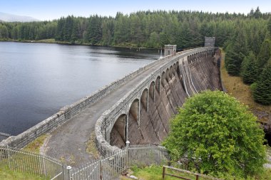 Loch Laggan dam, Highlands, Scotland clipart