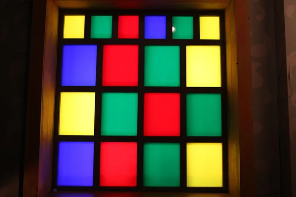 彩色玻璃的窗户 — 图库照片