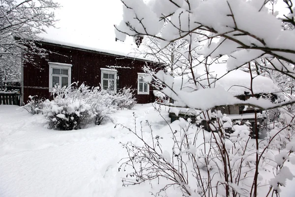 Paesaggio rurale invernale — Foto Stock