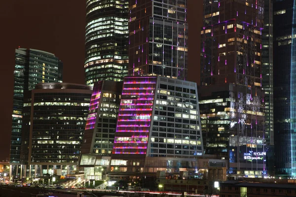 Parte de los rascacielos Centro de negocios internacional de la ciudad, Moscú — Foto de Stock