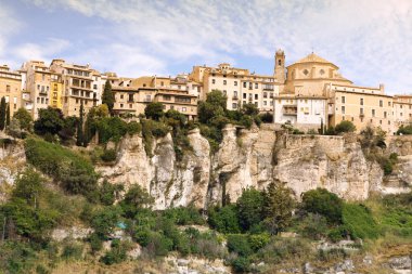 cuenca şehir sabah genel bakış. Castilla-la mancha, İspanya