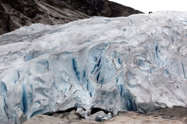 Norveç, jostedalsbreen Milli Parkı. ünlü briksdalsbreen buzul briksdalen Vadisi