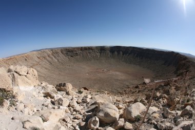 meteor impact crater Winslow Arizona USA clipart