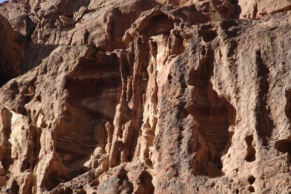 Siq canyon em Petra Cidade da Jordânia, Médio Oriente — Fotografia de Stock