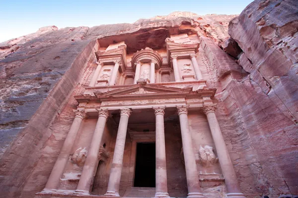 Mosteiro Imponente em Petra, Jordânia — Fotografia de Stock