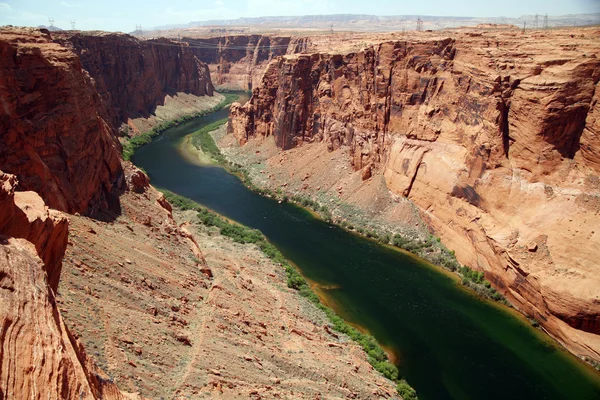 Colorado rivier vlakbij de glen canyon dam, Verenigde Staten — Stockfoto