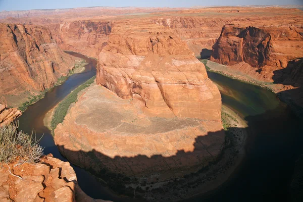 Vue sur le virage en fer à cheval dans l'Utah, États-Unis — Photo