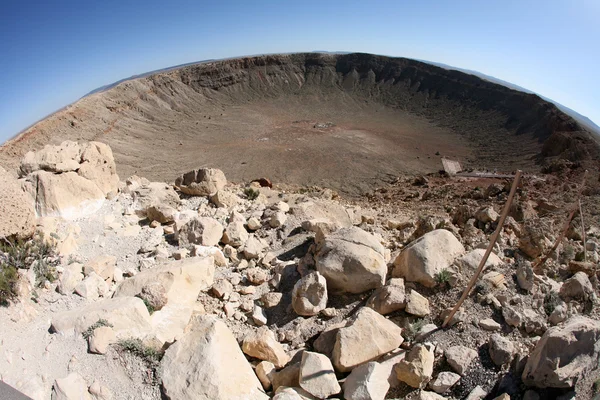 陨石撞击火山口温斯洛美国亚利桑那 — 图库照片