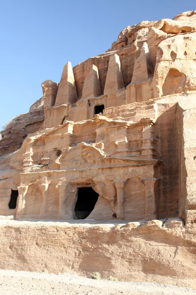 Πέτρα Ναβαταίοι πρωτεύουσα (al khazneh) Ιορδανία — Φωτογραφία Αρχείου