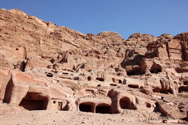 Petra Nabataeans capital (Al Khazneh), Jordânia — Fotografia de Stock