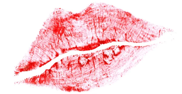 Hermosos labios rojos —  Fotos de Stock