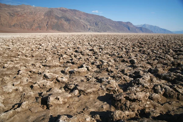 Diabelskie pole golfowe, death valley national park, california, Stany Zjednoczone Ameryki — Zdjęcie stockowe