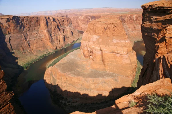 Vue sur le virage en fer à cheval dans l'Utah, États-Unis — Photo