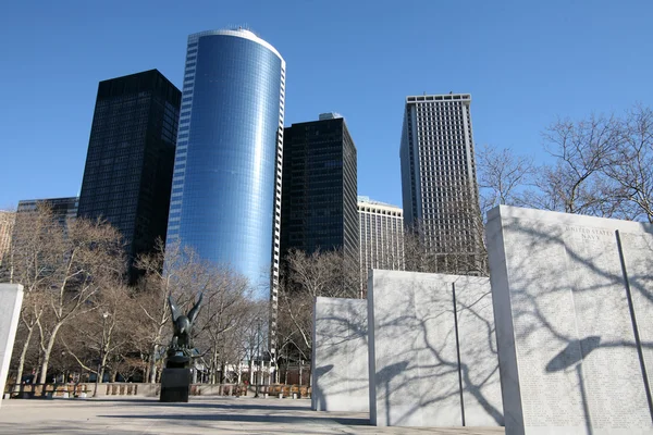 Rascacielos de Nueva York en Manhattan, EEUU — Foto de Stock