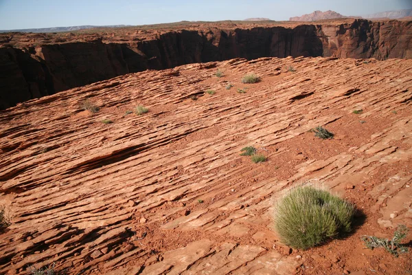 Formation de roches au virage du fer à cheval dans l'Utah, États-Unis — Photo