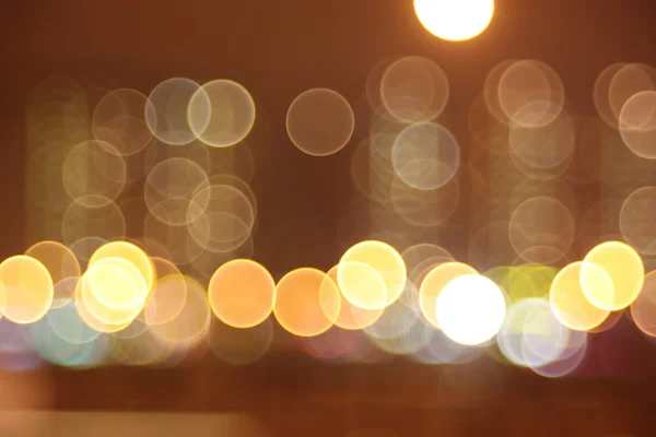 Luces abstractas, círculo flash, ciudad nocturna — Foto de Stock