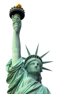 NY üzerinde beyaz izole Anıtı