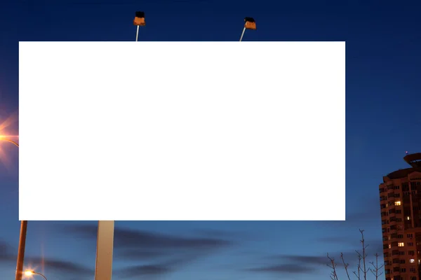 Boş yol kenarındaki billboard — Stok fotoğraf