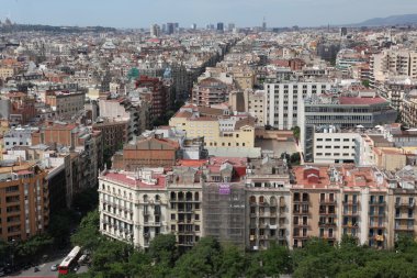 barcelona Panoraması. İspanya