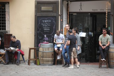 Barselona sokak Cafe