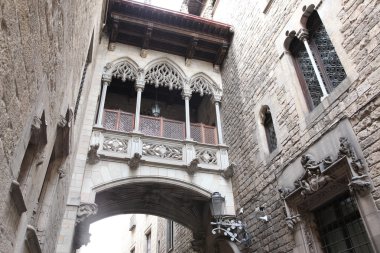 Köprü Carrer del bisbe, placa del rei, Barselona, İspanya