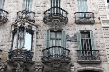 Evin cephe casa calvet Antonio tarafından tasarlanmış, gaudi