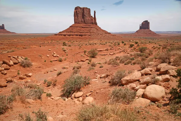 Monument valley, woestijn canyon in utah, Verenigde Staten — Stockfoto