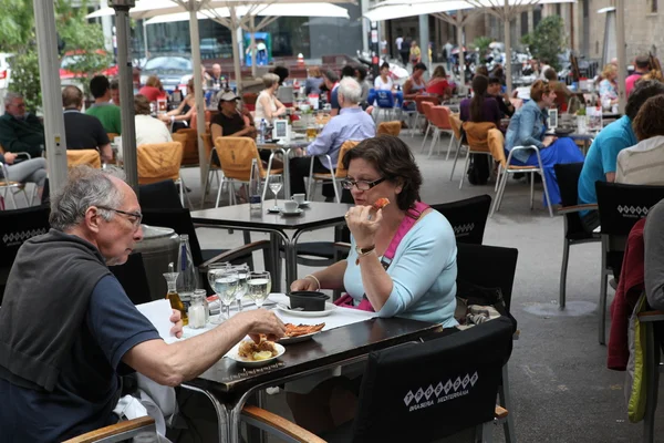 Caffè di strada di Barcellona — Foto Stock