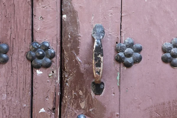 Fragment av vintage trä dörr — Stockfoto