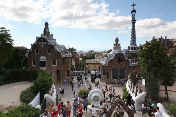 Park guel i barcelona — Stockfoto