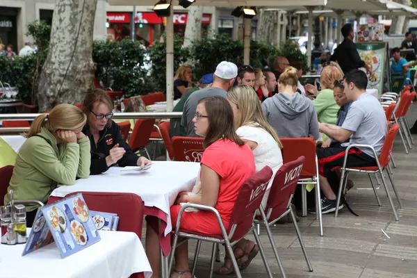 Caffè di strada di Barcellona — Foto Stock