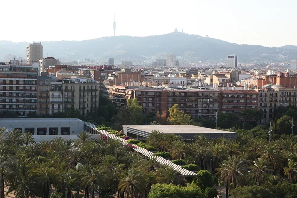Vista aérea de Barcelona, España — Stok fotoğraf